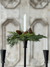 Load image into Gallery viewer, Advent Greens Candle Ring | 8&quot;