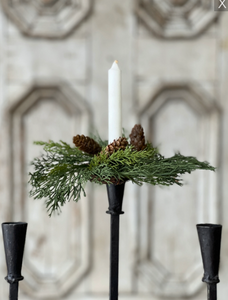 Advent Greens Candle Ring | 8"