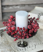 Load image into Gallery viewer, Iced Imperial Berry Candle Ring | 9&quot;