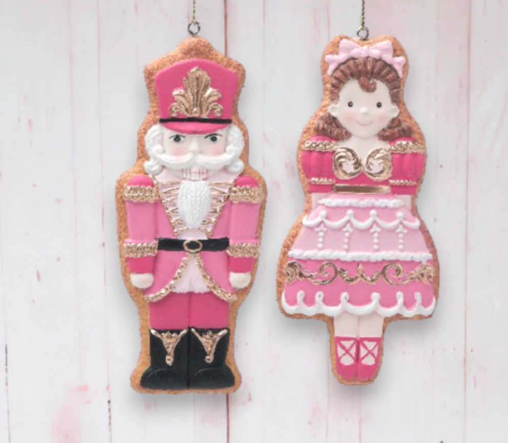 Nutcracker & Ballerina Ornament (2 Styles)