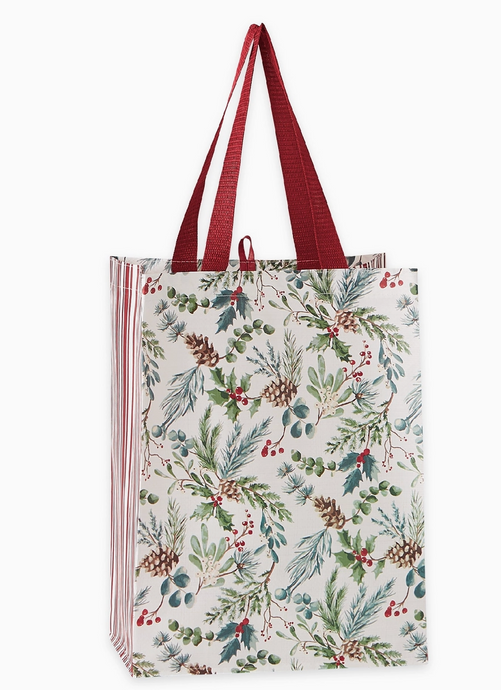 Holiday Sprigs Reusable Tote