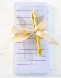 Guardian Angel Notepad Gift Set White/Gold 4x8.5