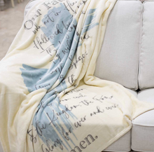 Load image into Gallery viewer, Lord&#39;s Prayer Throw Soft White/Ice/Gray 50x60