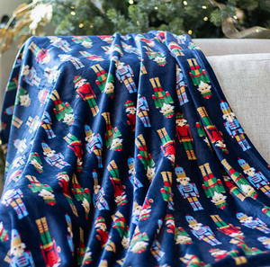 Nutcracker March Throw Navy/Multi 50x60