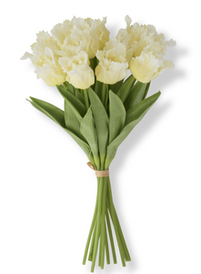 13 Inch Yellow Real Touch Parrot Tulip Bundle (12 Stems)
