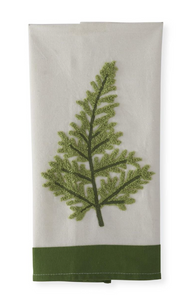 28 Inch Embroidered Fern Guest Towels (2 Styles)