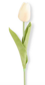 10.5 Inch Light Peach Real Touch Mini Tulip Stem