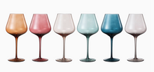 Load image into Gallery viewer, Pastel Large Colored Crystal Wine Glass
