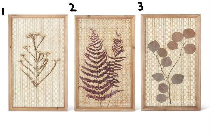 Assorted 23.5 Inch Dried Bud Stem Framed Wall Art (3 Styles)