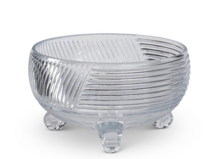 9.5 Inch Line Pressed Footed Bowl