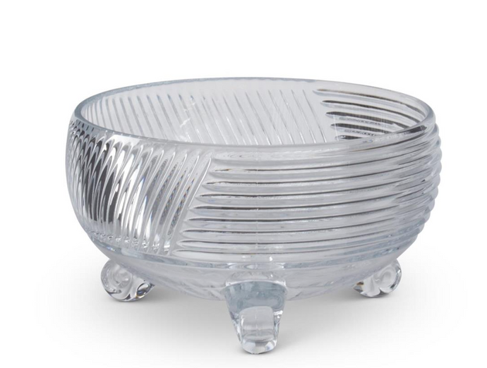 9.5 Inch Line Pressed Footed Bowl