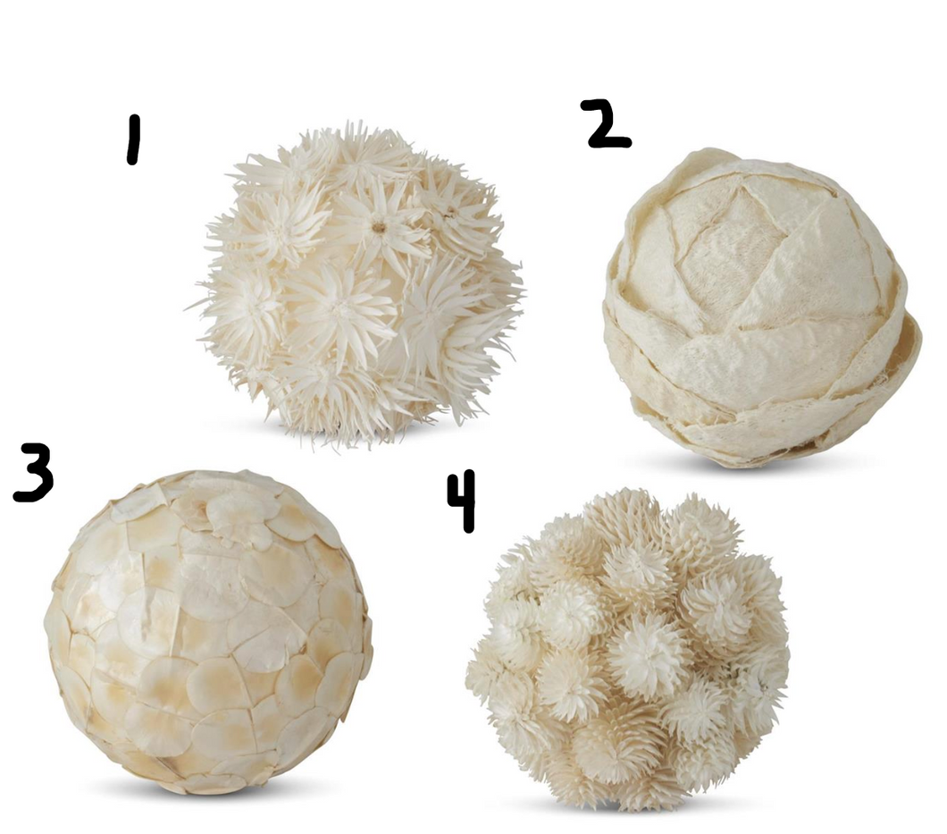 3.75 Inch Cream Filler Balls (4 Styles)