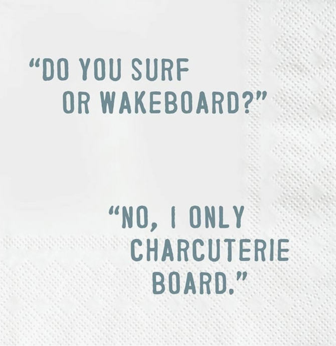 Face To Face Cocktail Napkin - Do You Surf?