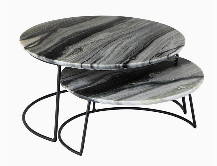 Grey Marble Nested Tray (2 Sizes)