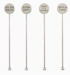 Stainless Steel Stir Sticks - Cocktails