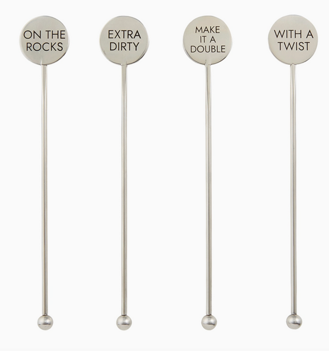 Stainless Steel Stir Sticks - Cocktails