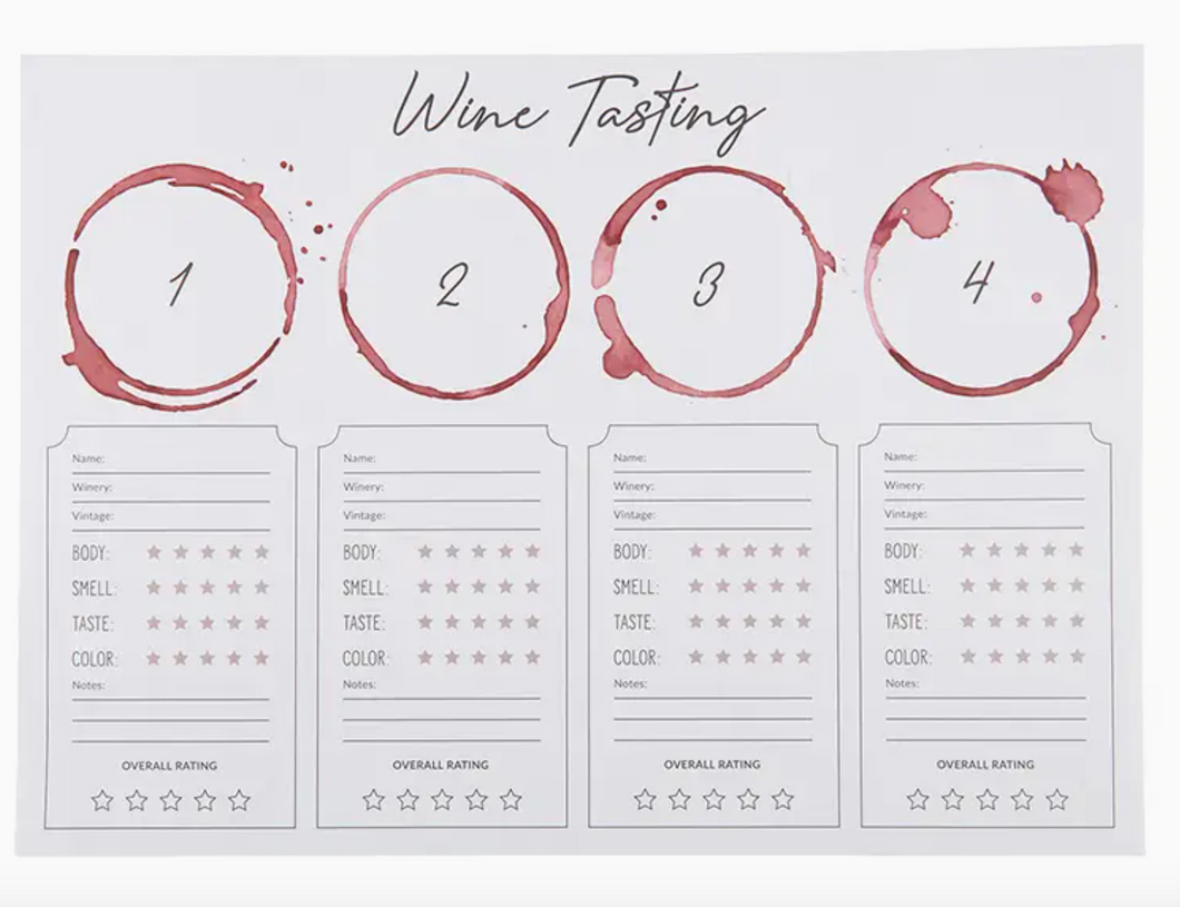 Wine Tasting Placemat