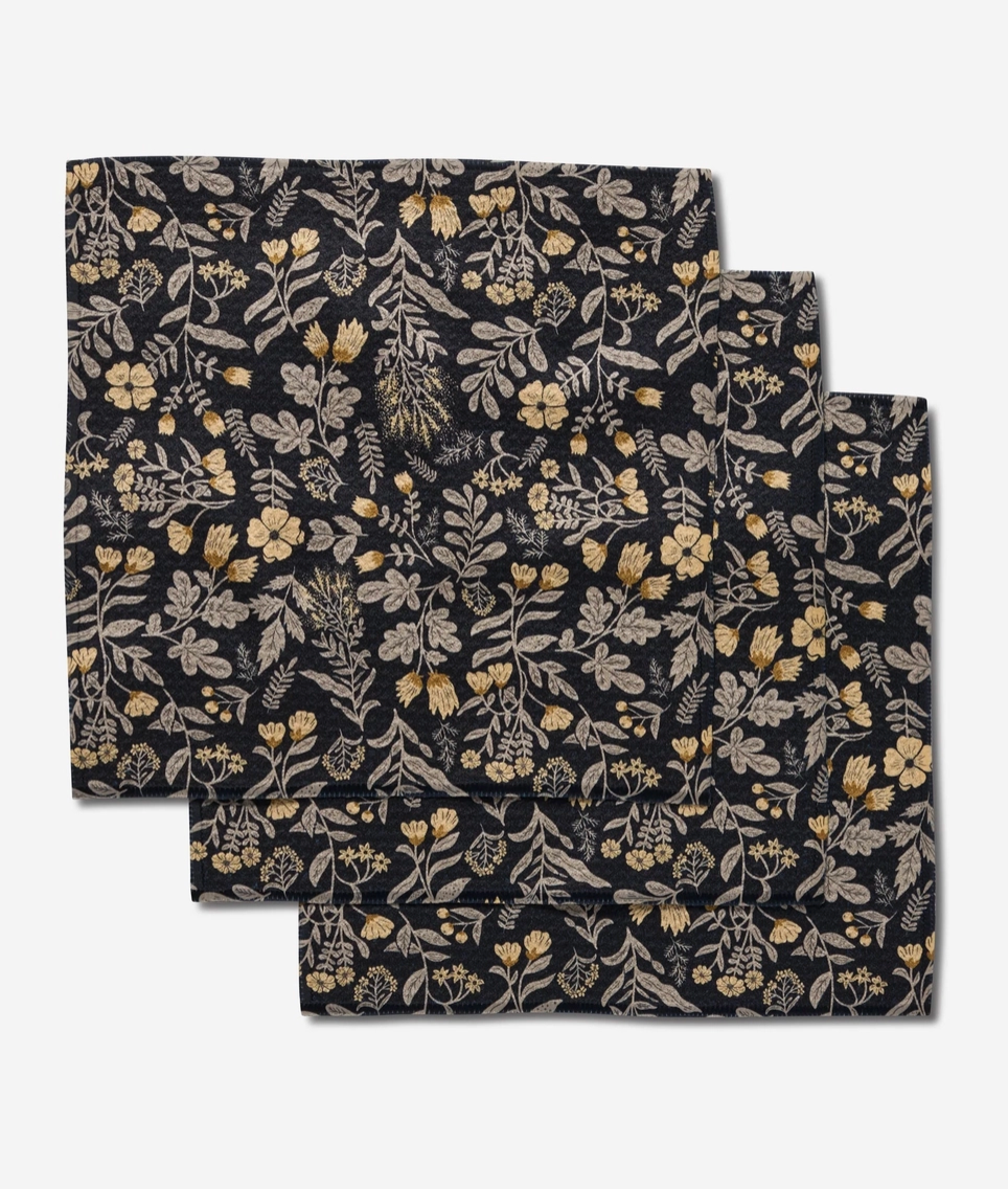 Geometry- Woodland Wildflowers Dishcloth Set