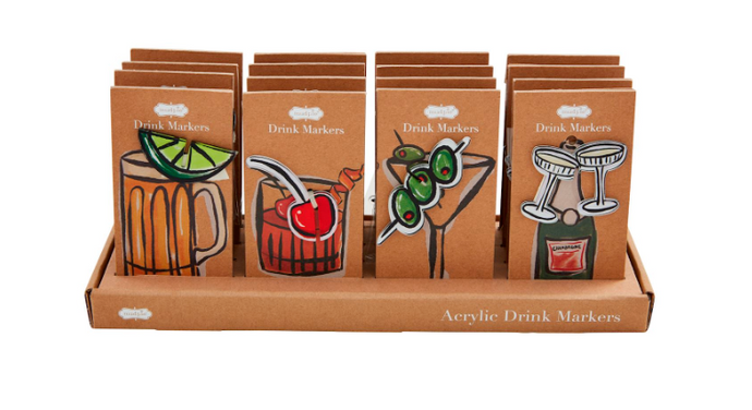 Acrylic Drink Marker Sets (3 STYLES)