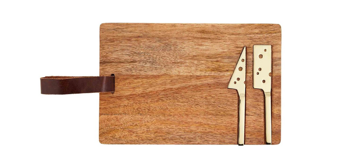 Integral Cheese Utensil Board Set
