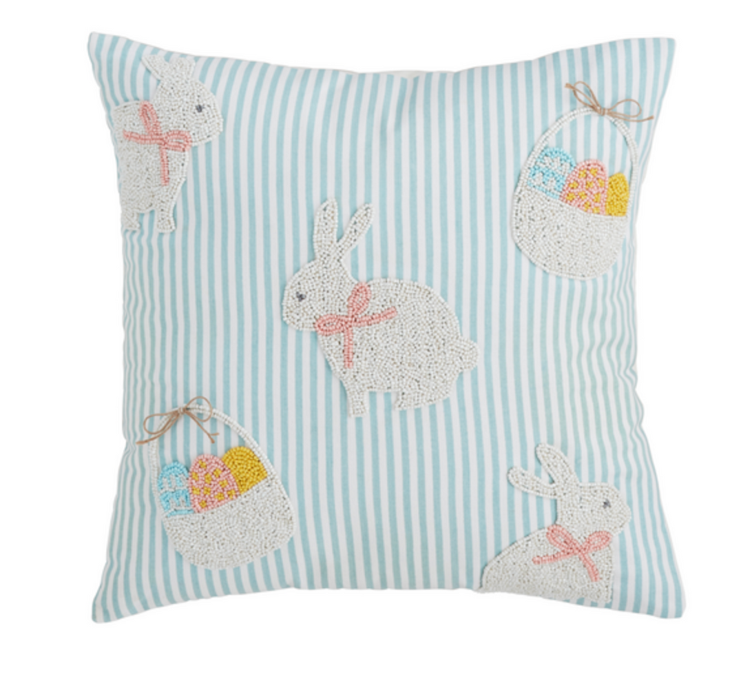 Bunny Beaded Pillow