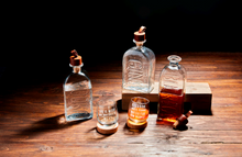 Load image into Gallery viewer, Embossed Glass Decanters, 3 Styles