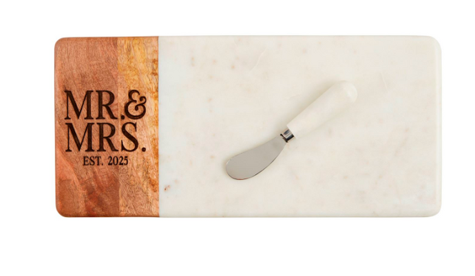 Mr. & Mrs. Est 2025 Board Set
