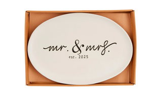 Mr & Mrs Est 2025 Platter