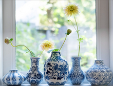 Load image into Gallery viewer, Hand-Stamped Stoneware Vases, 3 Sizes