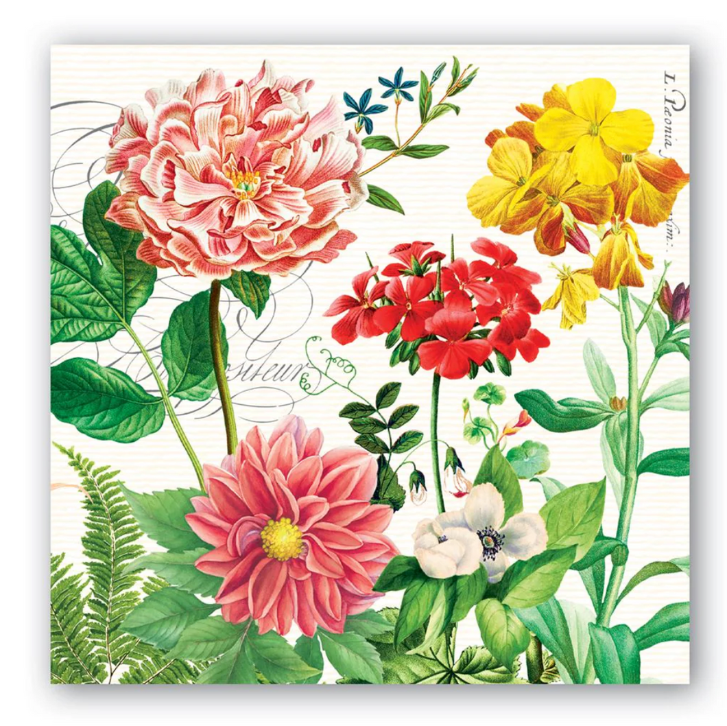 Poppies And Posies Cocktail Napkins