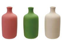 Load image into Gallery viewer, Stoneware Bottle Vase, Latex Glaze, 3 Colors