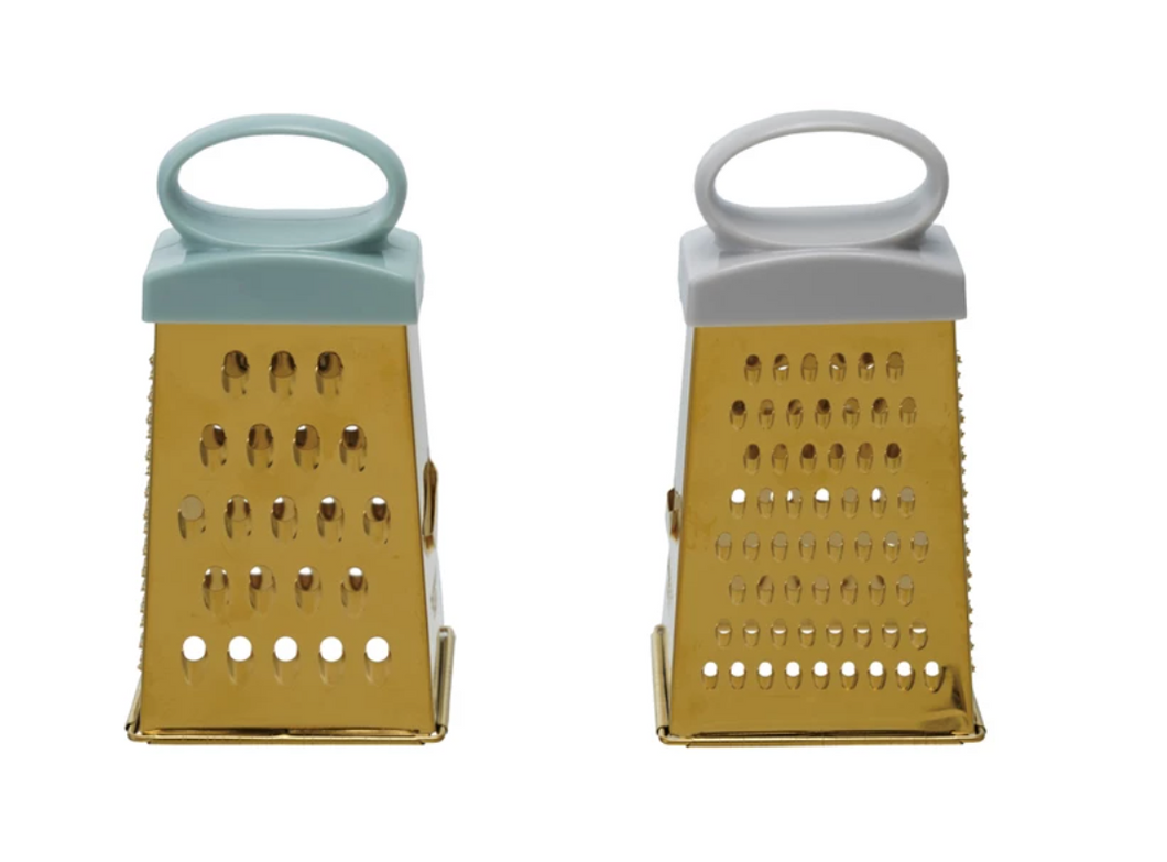 Stainless Steel 4-Sided Grater, Gold Finish, 2 Colors