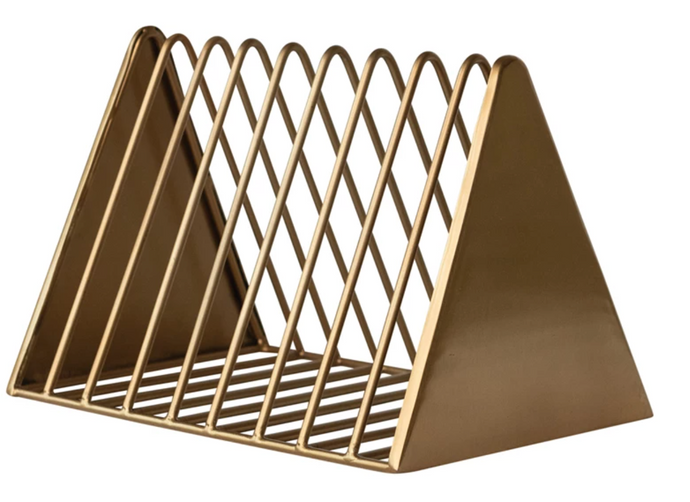Metal Rack, Brass Finish