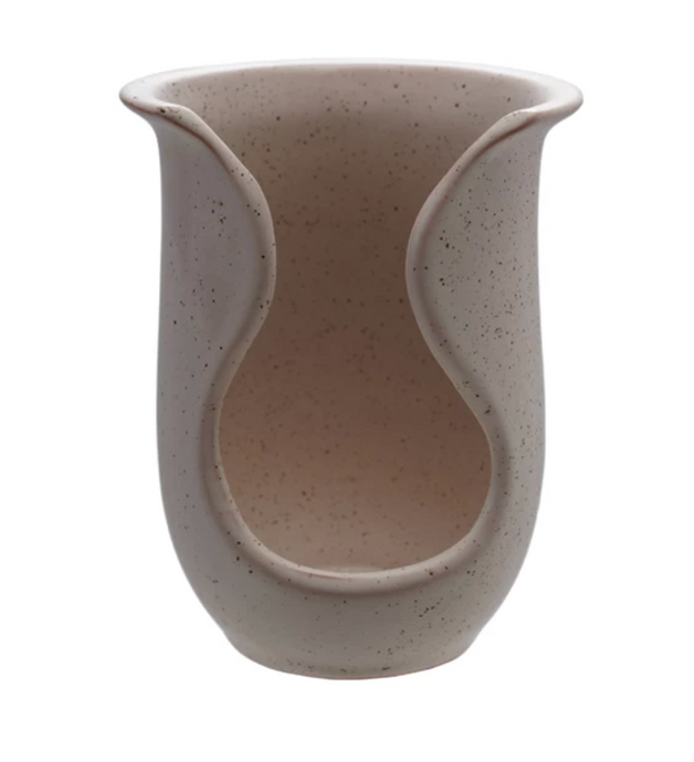 Stoneware Spoon Holder, Reactive Glaze (Each One Will Vary)