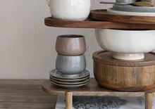 Load image into Gallery viewer, Mango Wood Footed Pedestal, Natural