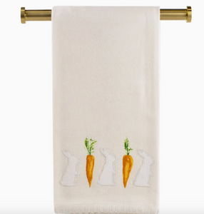 Mila Bunny Hand Towel Cream/White/Orange/Green