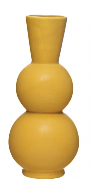 Stoneware Vase - MUSTARD