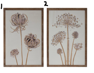 Wall Decor with Flower, 2 Styles