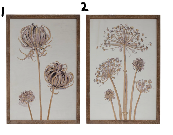 Wall Decor with Flower, 2 Styles