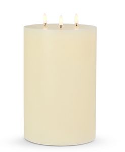 6" X 9" IVORY TRIFLAME CANDLE