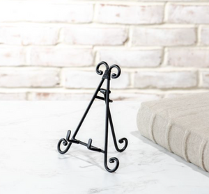 7" BLACK TRIANGLE BACK EASEL