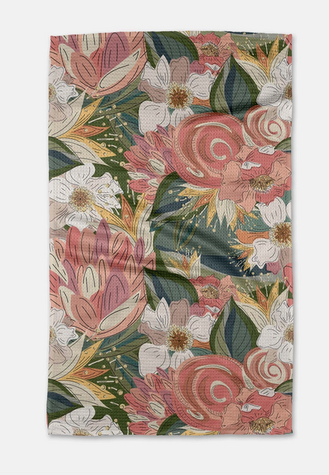 Flower Explosion Tea Towel