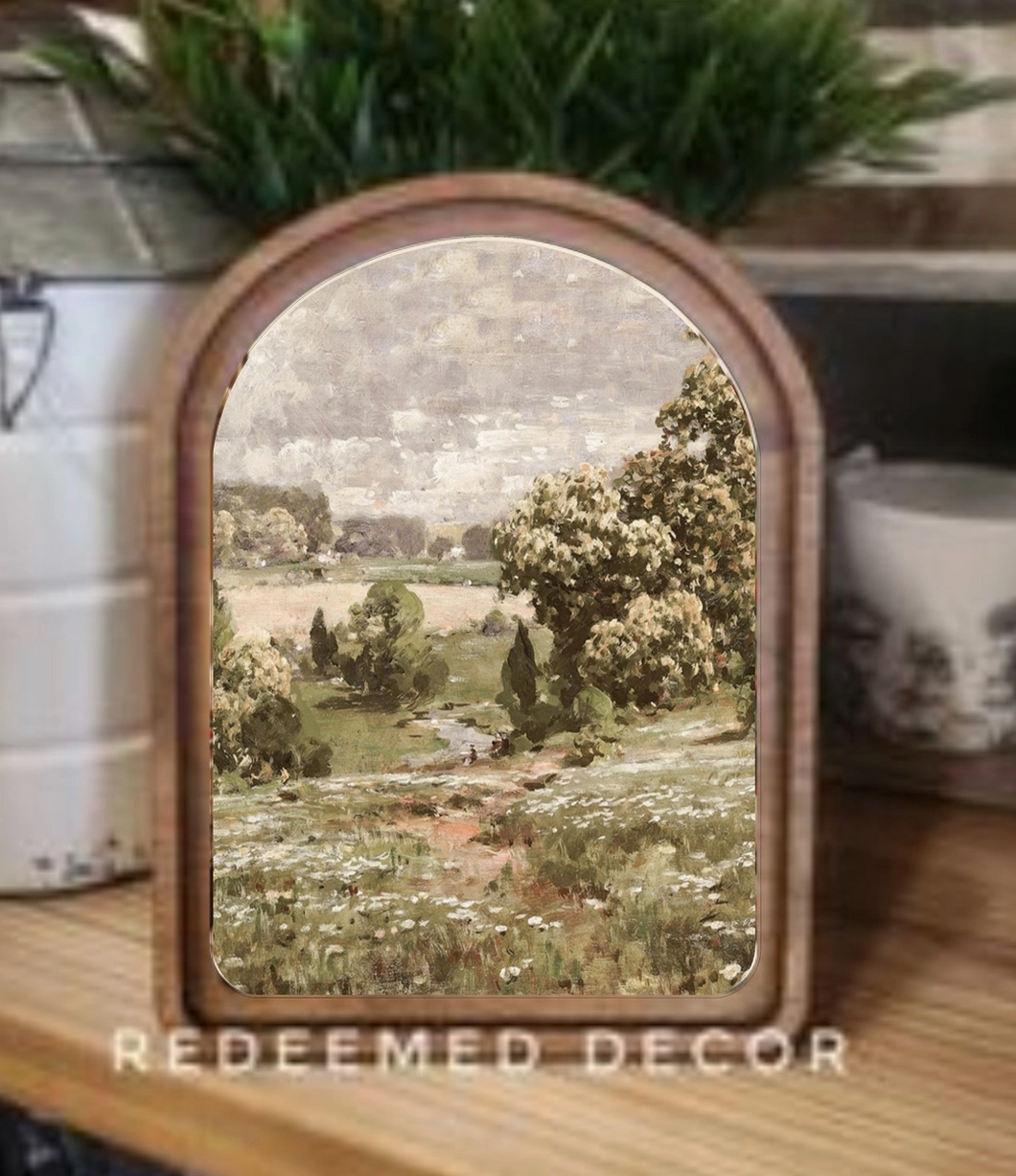 Arch Top Spring Landscape Framed Art