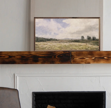 Load image into Gallery viewer, Vintage Landscape  Field By Nina Blue Wood Frame
