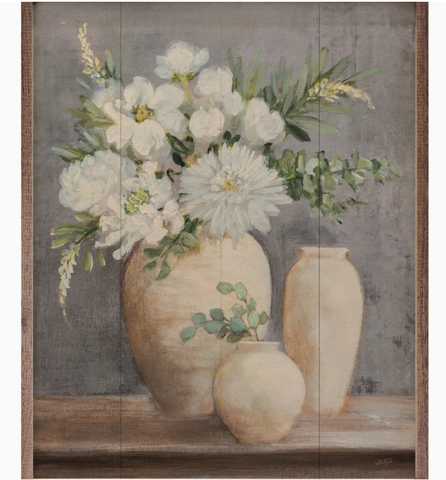 Subtle and Scented Light Gray Wood Frame By Julia Purinton