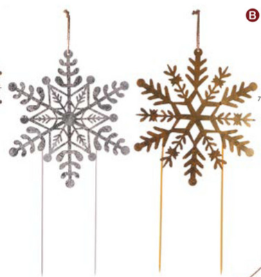 SNOWFLAKE Hanger/Stake, 2 color options