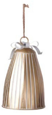 LG Gold Ribbed Hanging Bell
