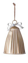 Load image into Gallery viewer, SM Gold Ribbed Hanging Bell