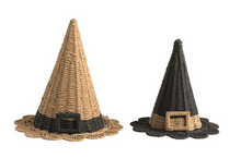 Load image into Gallery viewer, WOVEN WITCH HAT Sm + Large