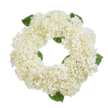 Load image into Gallery viewer, 26" White Hydrangea Wreath